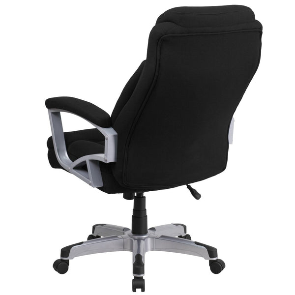 English Elm HERCULES Series Big & Tall 500 lb. Rated Ergonomic Executive Office Chair for Ultimate Comfort Black Fabric GO-1850-1-FAB-GG