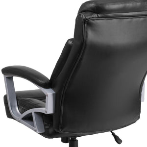 English Elm HERCULES Series Big & Tall 500 lb. Rated Ergonomic Executive Office Chair for Ultimate Comfort Black LeatherSoft GO-1850-1-LEA-GG