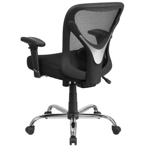 English Elm Big & Tall Office Chair - Ergonomic Adjustable Mesh Swivel Design, Supports Up to 400 lbs, Stylish! GO-2032-GG