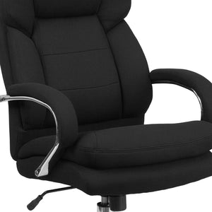 English Elm HERCULES 24/7 Ergonomic Executive Office Chair for Big & Tall Users - 500 lb Capacity & Comfort Black Fabric GO-2078-GG
