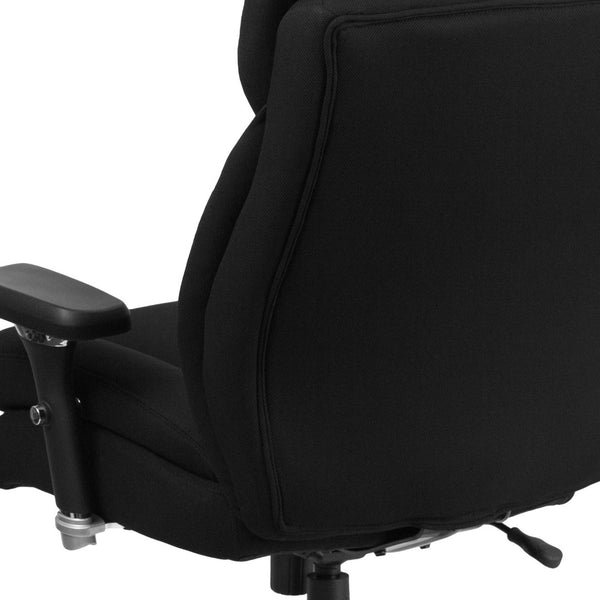 English Elm HERCULES Series Big & Tall Executive Ergonomic Office Chair for 24/7 Comfort and Support, 400 lb Capacity Black Fabric GO-2085-GG
