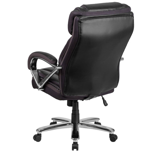 English Elm HERCULES Series Big & Tall Executive Swivel Office Chair with 500 lb Capacity for Ultimate Comfort Black GO-2092M-1-BK-GG