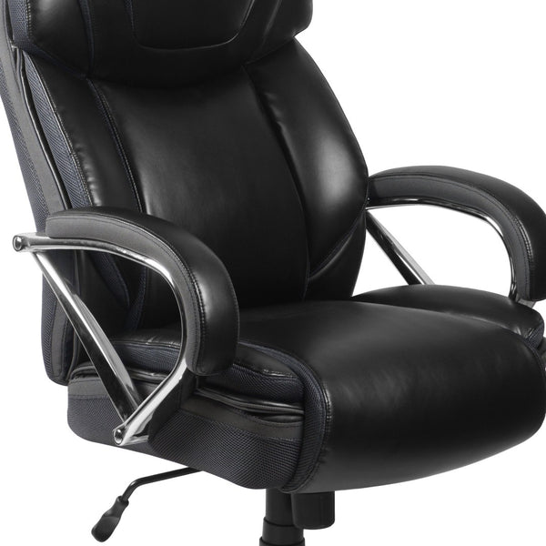 English Elm HERCULES Series Big & Tall Executive Swivel Office Chair with 500 lb Capacity for Ultimate Comfort Black GO-2092M-1-BK-GG