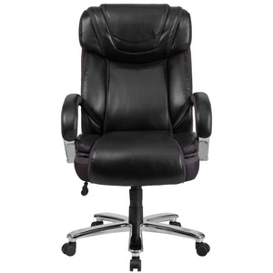English Elm HERCULES Series Big & Tall Executive Swivel Office Chair with 500 lb Capacity for Ultimate Comfort Black GO-2092M-1-BK-GG