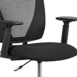 English Elm Harper Ergonomic Mid-Back Drafting Chair with Breathable Mesh, Adjustable Features & Foot Ring GO-2100-A-GG