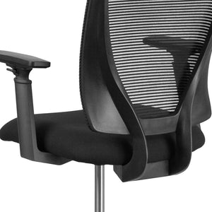 English Elm Harper Ergonomic Mid-Back Drafting Chair with Breathable Mesh, Adjustable Features & Foot Ring GO-2100-A-GG