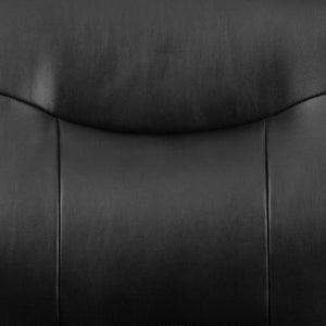 English Elm HERCULES Big & Tall 500 lb. Black LeatherSoft Executive Side Chair - Comfort & Style Combined! GO-2136-GG