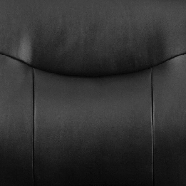 English Elm HERCULES Big & Tall 500 lb. Black LeatherSoft Executive Side Chair - Comfort & Style Combined! GO-2136-GG