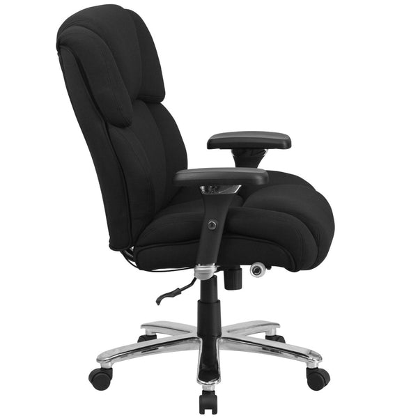 English Elm HERCULES 24/7 Heavy-Duty Executive Ergonomic Office Chair for Big & Tall Professionals, 400 lb Capacity Black Fabric GO-2149-GG