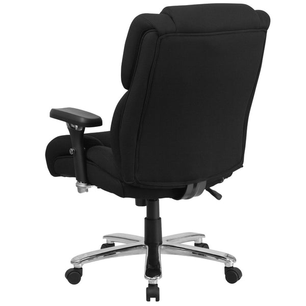English Elm HERCULES 24/7 Heavy-Duty Executive Ergonomic Office Chair for Big & Tall Professionals, 400 lb Capacity Black Fabric GO-2149-GG