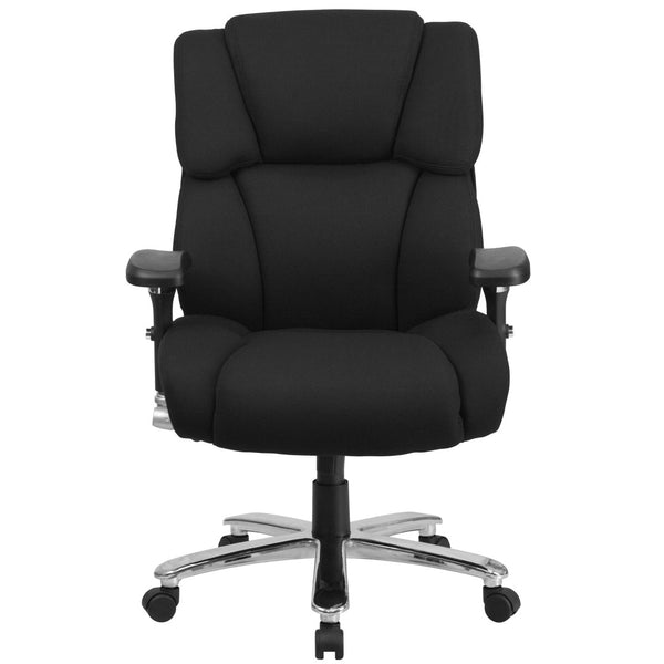 English Elm HERCULES 24/7 Heavy-Duty Executive Ergonomic Office Chair for Big & Tall Professionals, 400 lb Capacity Black Fabric GO-2149-GG