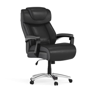 English Elm HERCULES Series Big & Tall 500 lb. Rated Executive Ergonomic Office Chair with Adjustable Headrest Black GO-2223-BK-GG