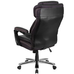 English Elm HERCULES Series Big & Tall 500 lb. Rated Executive Ergonomic Office Chair with Adjustable Headrest Black GO-2223-BK-GG