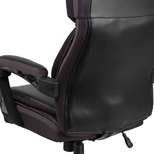 English Elm HERCULES Series Big & Tall 500 lb. Rated Executive Ergonomic Office Chair with Adjustable Headrest Black GO-2223-BK-GG