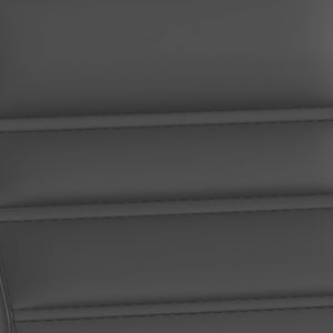 English Elm Whitney High Back Executive Swivel Office Chair - Ergonomic Design with Transparent Roller Wheels Black LeatherSoft/Gold Frame GO-2286H-BK-GLD-RLB-GG