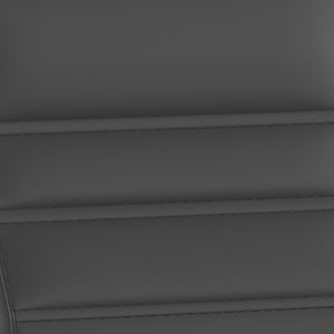 English Elm Whitney High Back Executive Swivel Office Chair - Ergonomic Design with Transparent Roller Wheels Black LeatherSoft/Rose Gold Frame GO-2286H-BK-RSGLD-RLB-GG