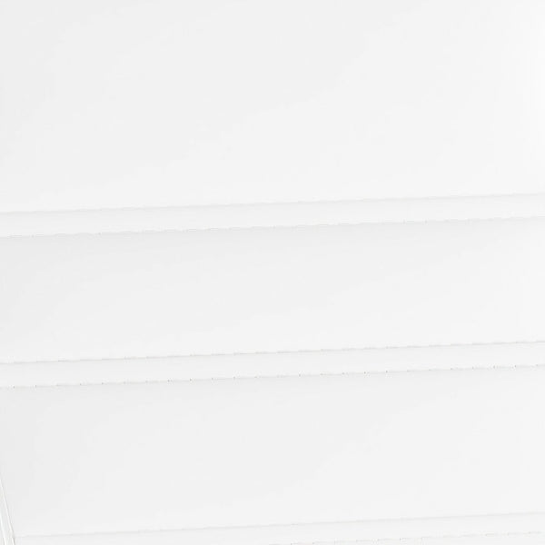 English Elm Whitney High Back Executive Swivel Office Chair - Ergonomic Design with Transparent Roller Wheels White LeatherSoft/Gold Frame GO-2286H-WH-GLD-RLB-GG