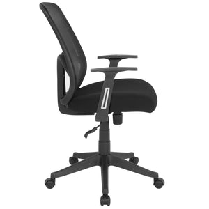 English Elm Salerno High Back Black Mesh Office Chair with Adjustable Lumbar Support & Breathable Design GO-WY-193A-A-BK-GG
