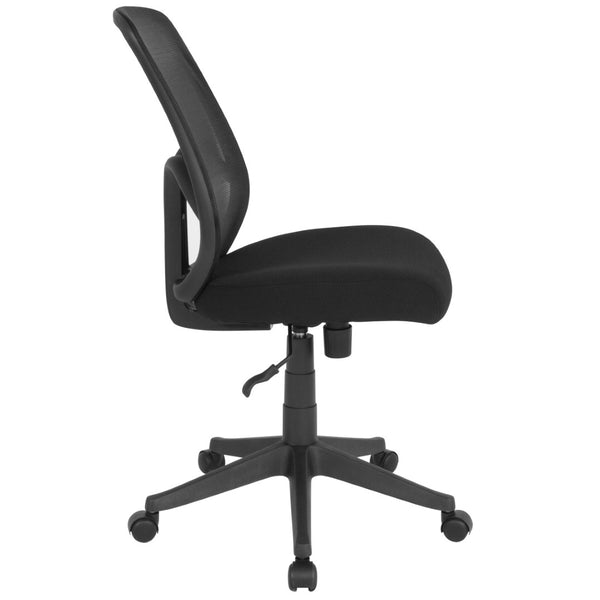 English Elm Salerno Ergonomic High Back Black Mesh Office Chair for Comfort & Style in Home & Workspaces GO-WY-193A-BK-GG