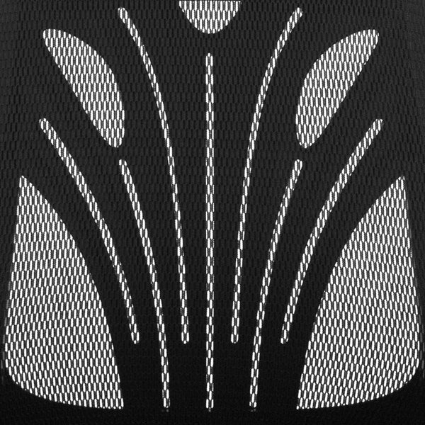 English Elm Sam Mid-Back Designer Black Mesh Office Chair - Ergonomic, Breathable, Height Adjustable & Stylish GO-WY-82-GG