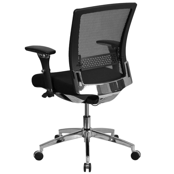 English Elm HERCULES Ergonomic 24/7 Heavy-Duty Office Chair for Intensive Use with Adjustable Comfort Features Black Mesh & Fabric GO-WY-85-8-GG