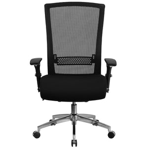 English Elm HERCULES Series Ergonomic Office Chair for 24/7 Use, 300 lb Capacity, Durable Comfort & Support Black Mesh & Fabric GO-WY-85H-GG