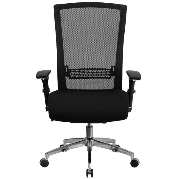 English Elm HERCULES Series Ergonomic Office Chair for 24/7 Use, 300 lb Capacity, Durable Comfort & Support Black Mesh & Fabric GO-WY-85H-GG