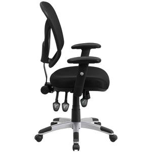 English Elm Sam Ergonomic Mid-Back Black Mesh Office Chair with Adjustable Arms for Ultimate Comfort & Support GO-WY-89-GG