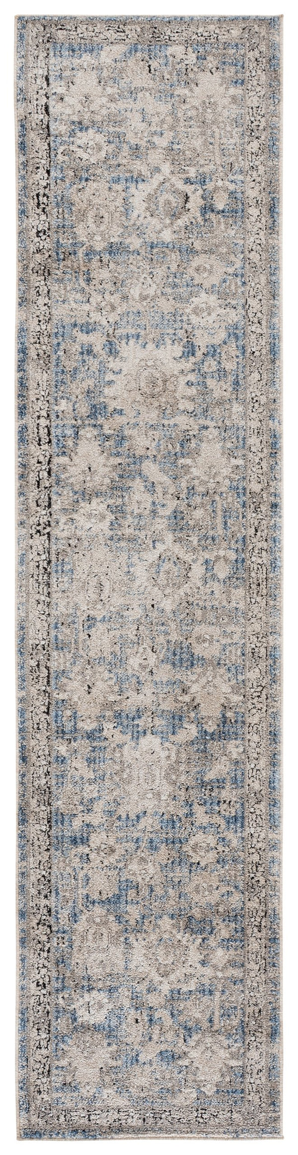 Safavieh Grove Elegant Blue-Beige Area Rug — Low-Profile Traditional Motif, Durable Power-Loomed Turkish Style 4'-0" x 6'-0" GOV600M-4