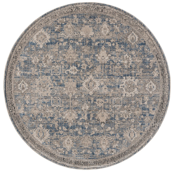 Safavieh Grove Elegant Blue-Beige Area Rug — Low-Profile Traditional Motif, Durable Power-Loomed Turkish Style 4'-0" x 6'-0" GOV600M-4