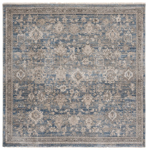 Safavieh Grove Elegant Blue-Beige Area Rug — Low-Profile Traditional Motif, Durable Power-Loomed Turkish Style 4'-0" x 6'-0" GOV600M-4