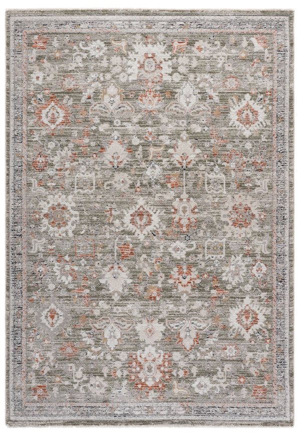 Safavieh Grove Power‑Loomed Runner In Green And Grey — Low-Profile, Durable Polypropylene Blend For Hallways 2'-2" x 8'-0" GOV600Y-28