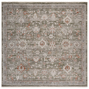 Safavieh Grove Power‑Loomed Runner In Green And Grey — Low-Profile, Durable Polypropylene Blend For Hallways 2'-2" x 8'-0" GOV600Y-28