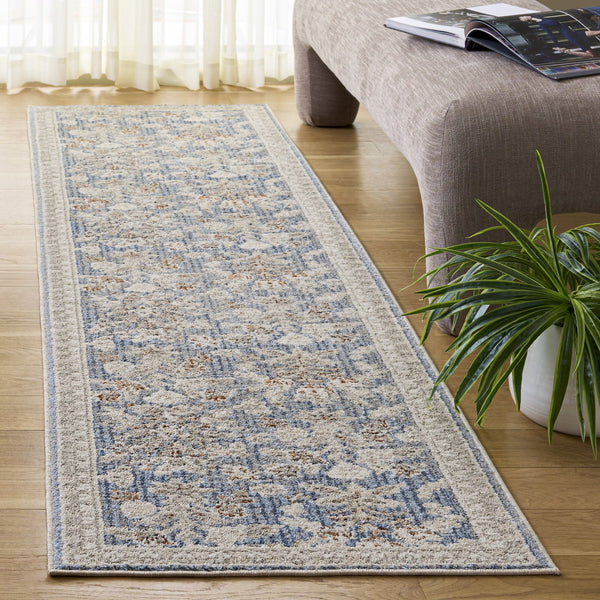 Safavieh Grove Elegant Blue & Ivory Floral Area Rug — Power-Loomed In Turkey, Stain-Resistant & Durable (4X6) 4'-0" x 6'-0" GOV630M-4