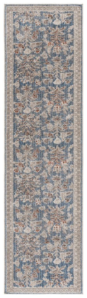 Safavieh Grove Blue And Ivory Floral Area Rug — Low-Profile, Stain-Resistant Power-Loomed Turkish Design 5'-3" x 7'-6" GOV630M-5