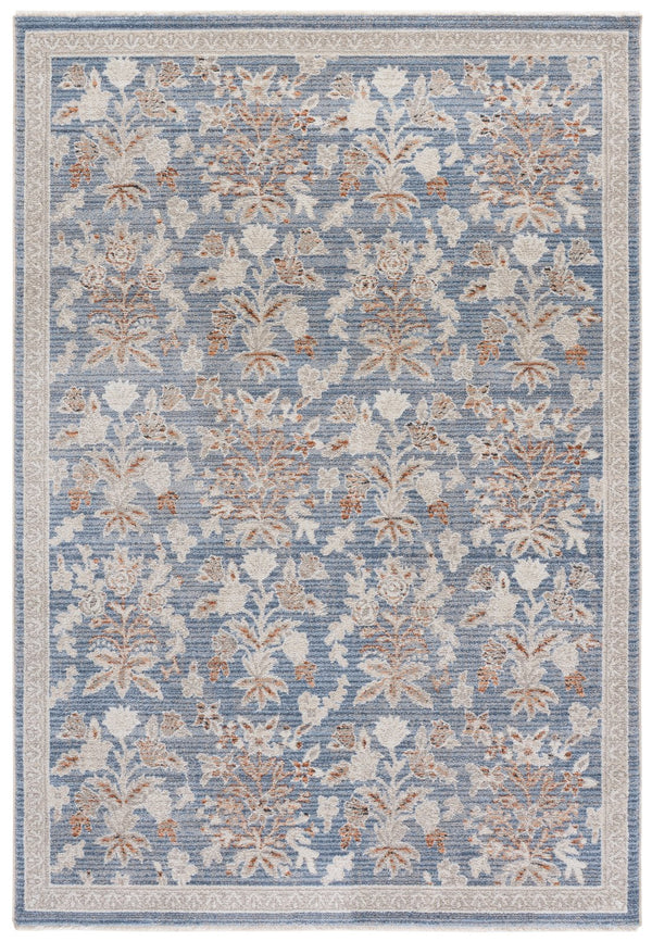 Safavieh Grove Serene Blue Ivory Floral Runner Rug — Low-Profile Power-Loomed Design, Durable Easy-Care Fiber 2'-2" x 8'-0" GOV630M-28