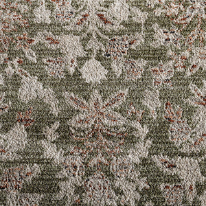Safavieh Grove Floral Runner Green And Ivory — Low-Profile Durable Power-Loomed Hallway Rug, Stain-Resistant 2'-2" x 8'-0" GOV630Y-28