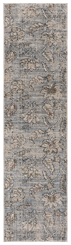 Safavieh Grove Elegant Blue And Ivory Floral Area Rug, Low-Profile Power-Loomed Design From Turkey, Stain-Resistant 4'-0" x 6'-0" GOV634M-4