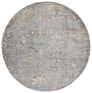 Safavieh Grove Floral-Inspired Blue And Ivory Area Rug — Low-Profile 3/8" Pile, Power-Loomed Durability, Turkish Craftsmanship 5'-3" x 7'-6" GOV634M-5