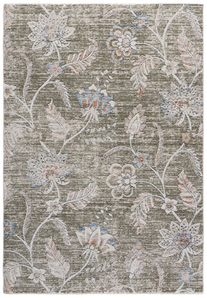 Safavieh Grove Elegant Green & Ivory Runner Rug With Subtle Floral Motif, Low-Profile, Durable Stain-Resistant Finish 2'-2" x 8'-0" GOV634Y-28