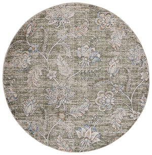 Safavieh Grove Serene Green And Ivory Floral Area Rug — Low-Profile, Power-Loomed Turkish Durability & Easy Care 5'-3" x 7'-6" GOV634Y-5