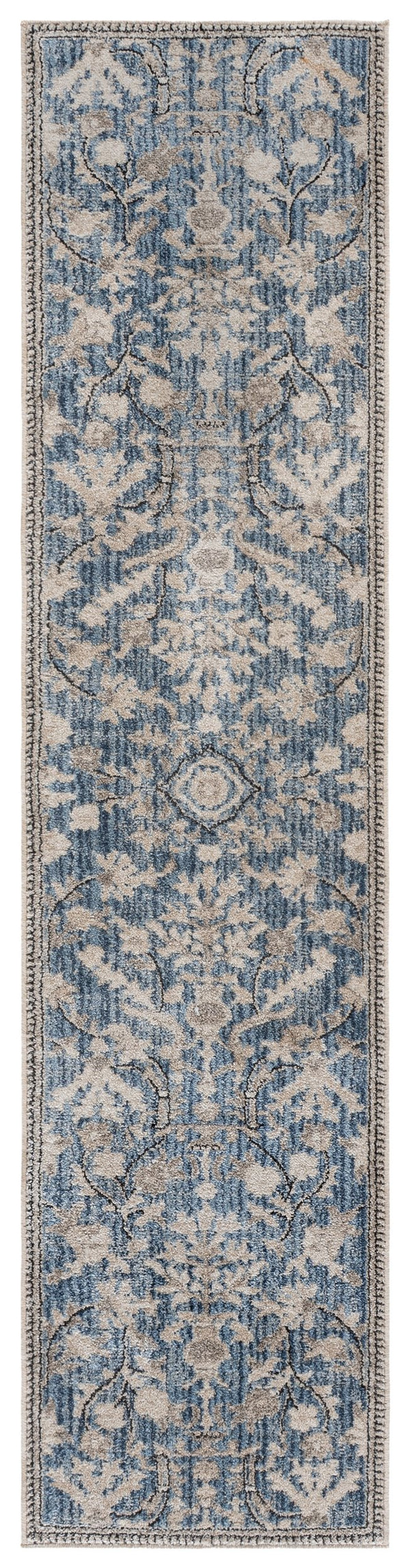 Safavieh Grove Blue And Ivory Floral Area Rug — Power-Loomed Low-Profile Polypropylene For Durable Elegance 5'-3" x 7'-6" GOV636M-5