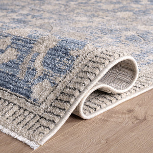 Safavieh Grove Blue And Ivory Floral Area Rug — Power-Loomed Low-Profile Polypropylene For Durable Elegance 5'-3" x 7'-6" GOV636M-5