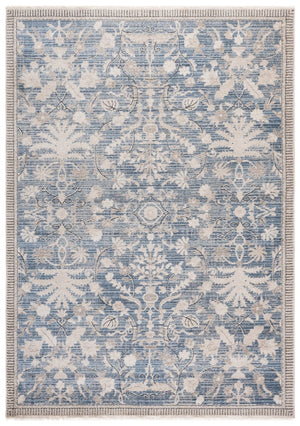 Safavieh Grove Serene Blue & Ivory Floral Square Rug — Power-Loomed Turkey, Soft Durable Fiber Blend, Elegant Decor 6'-7" x 6'-7" GOV636M-7SQ