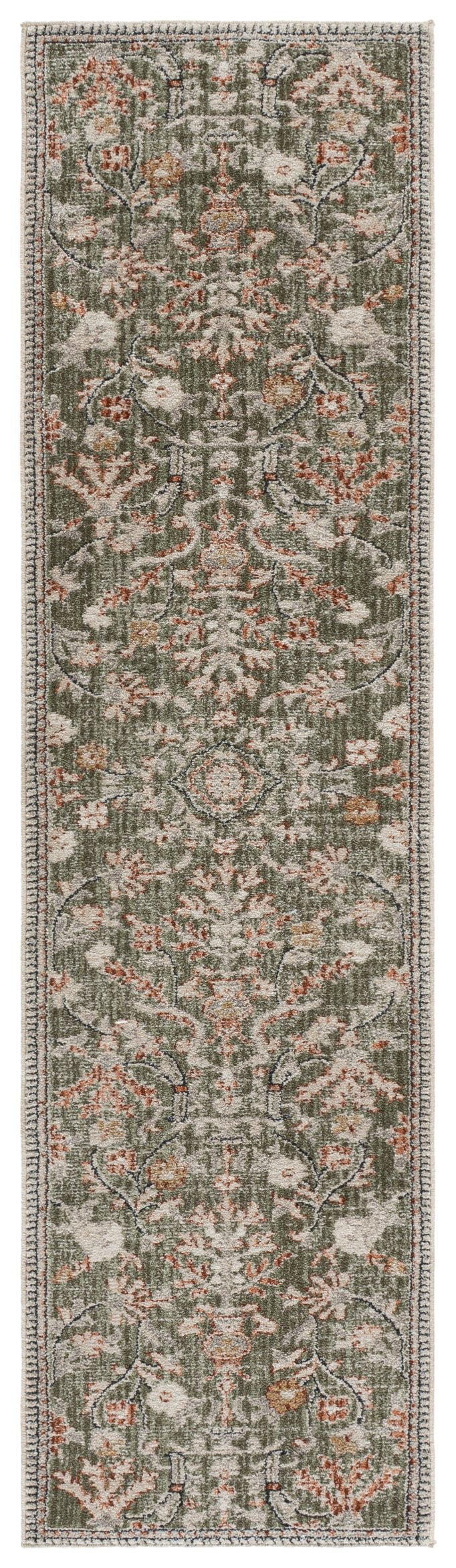 Safavieh Grove Serene Green And Ivory Square Rug — Floral-Inspired, Low-Profile Power-Loomed Luxury For Homes 6'-7" x 6'-7" GOV636Y-7SQ