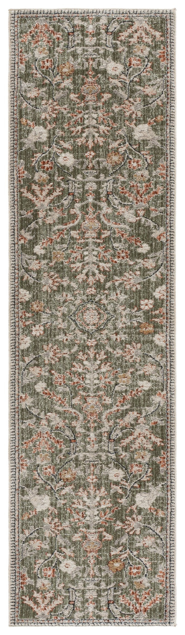 Safavieh Grove Serene Green And Ivory Square Rug — Floral-Inspired, Low-Profile Power-Loomed Luxury For Homes 6'-7" x 6'-7" GOV636Y-7SQ