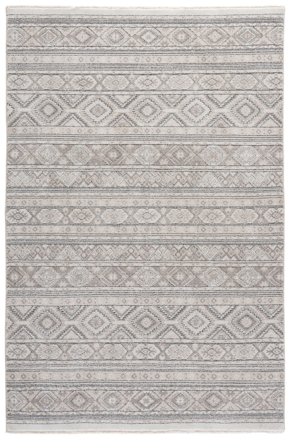 Safavieh Grove Soft Ivory And Light Beige Area Rug — Low‑Pile, Stain‑Resistant Polypropylene For Durable Everyday Comfort And Modern Versatility 5'-3" x 7'-6" GOV670A-5