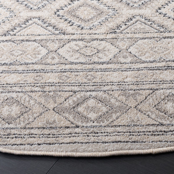 Safavieh Grove Modern Ivory Light Beige Square Rug — Low-Profile Power-Loomed Design, Durable Easy-Care Elegance 6'-7" x 6'-7" GOV670A-7SQ