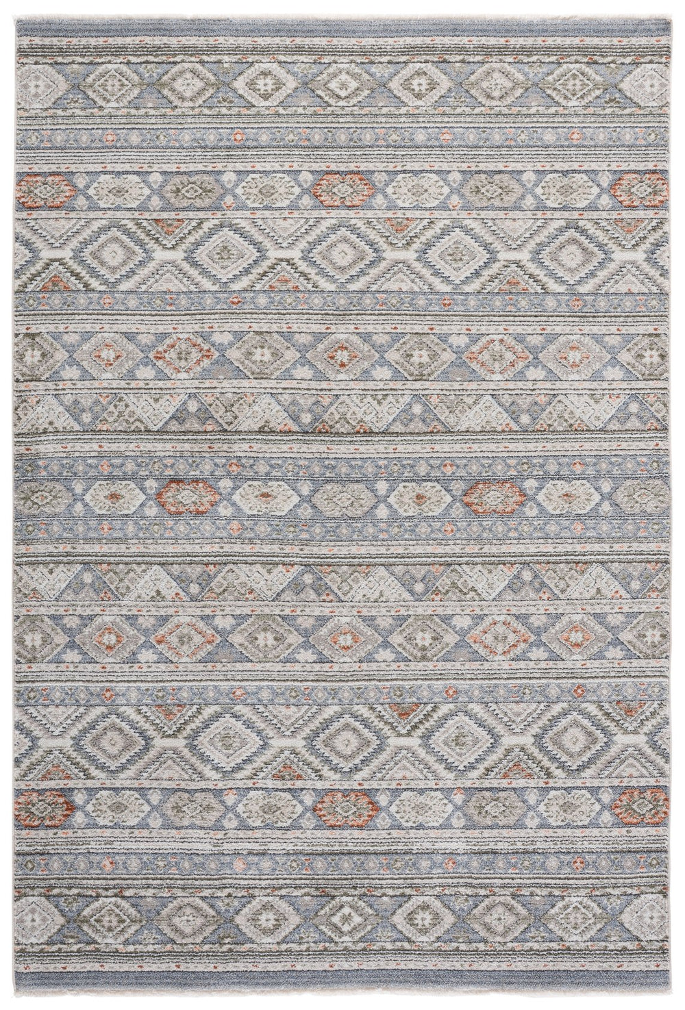 Safavieh Grove Blue And Ivory Area Rug — Low-Profile, Stain-Resistant Polypropylene For Durable Everyday Style 4'-0" x 6'-0" GOV670M-4