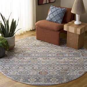 Safavieh Grove Blue And Ivory Area Rug — Low-Profile, Stain-Resistant Polypropylene For Durable Everyday Style 4'-0" x 6'-0" GOV670M-4